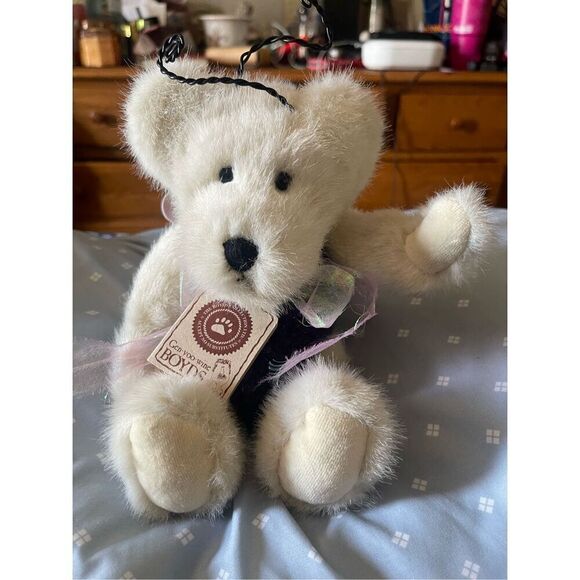 Boyds Bears Kids White & Purple Flora B. Flutterby Stuffed Plush Toy - Picture 13 of 13